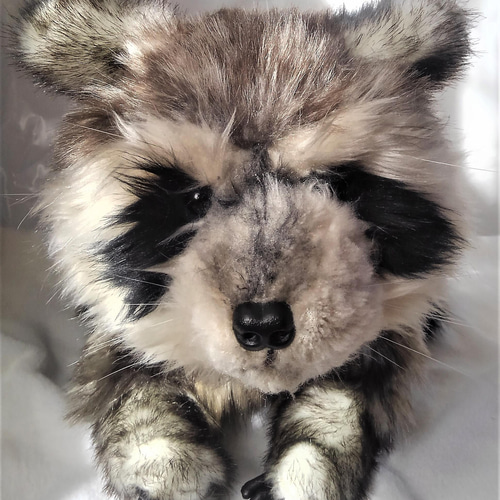 優しいアライグマさん ぬいぐるみ アーティストベア 海外作家様 ハンドメイド 優しいくまちゃん アーティストベア テディベア 海外作家様