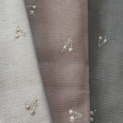 C&S コーデュロイにミニチェリーの刺繍《3色セット》各55cm×50cmづつ 2枚目の画像
