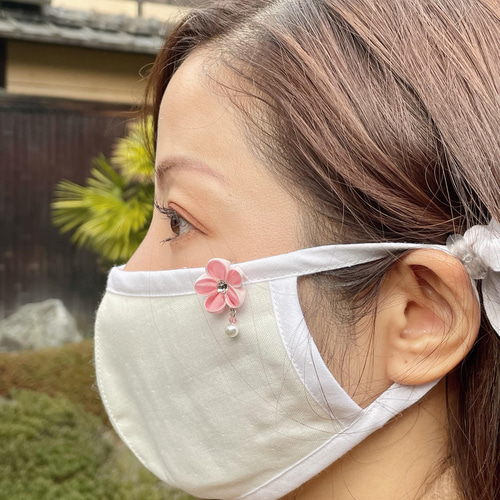 潤い竹ガーゼマスクと羽二重マスクチャームセット 布マスク 株式会社