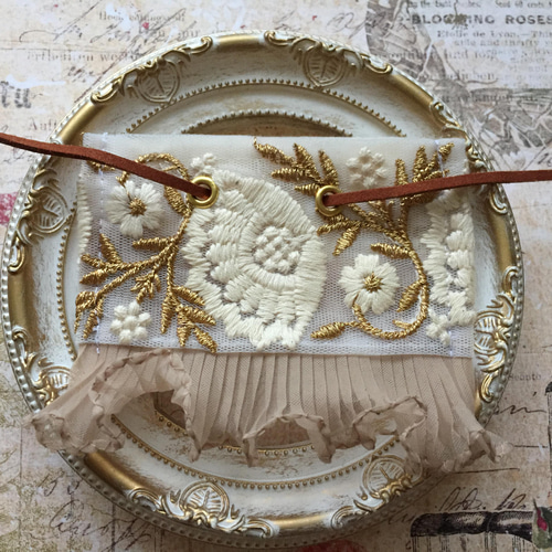 インド刺繍 リボン ポニーフック ラップリボン リボンラップ インド刺繍 リボン ポニーフック ラップリボン リボンラップ
