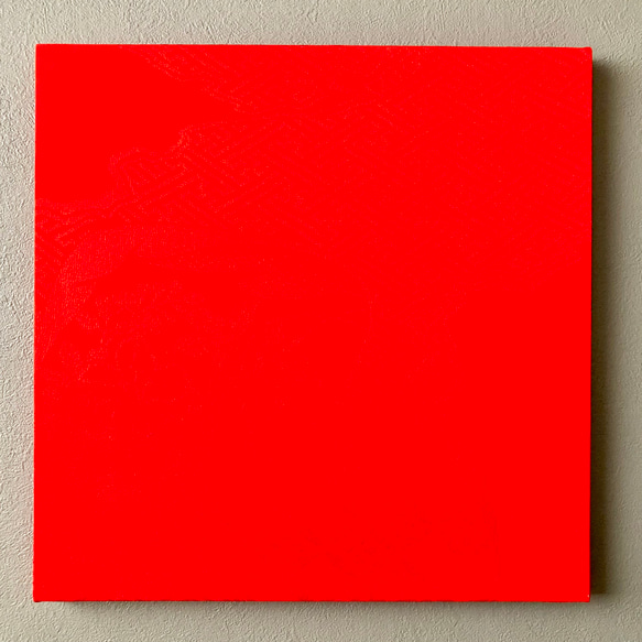 着物のファブリックパネル　ハレの日に　赤×ピンク（３枚セット）サスティナブル　着物リメイク　インテリア 9枚目の画像