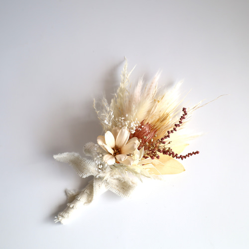 ピオニーとスモーキーピンクなクラッチブーケー ブーケ スワッグ