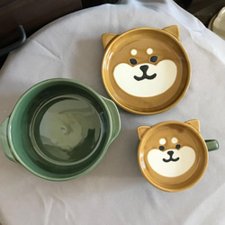 柴犬大學-日式柴犬泡麵碗蓋組 杯蓋組 咖啡杯 點心盤 泡麵碗 第2張的照片