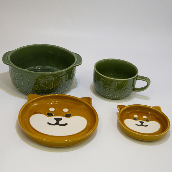 柴犬大學-日式柴犬泡麵碗蓋組 杯蓋組 咖啡杯 點心盤 泡麵碗 第7張的照片