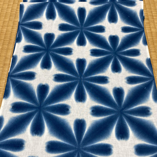 8659* 手染め 今宵の手ぬぐい③ レモン色と小夏色にグリーン