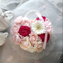 くすみカラーのナチュラルラウンドブーケ ブーケ light with flower