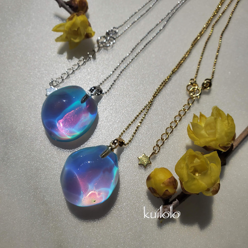 受注販売 星の欠片クリスタルペンダント(ハイブリッドオパール