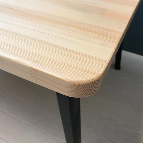 送料無料】 ローテーブル 長方形 90cm 50cm 角丸 パイン ナチュラル 