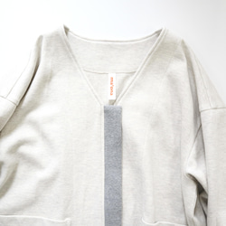 double-knit zip cardigan (heather gray) 5枚目の画像