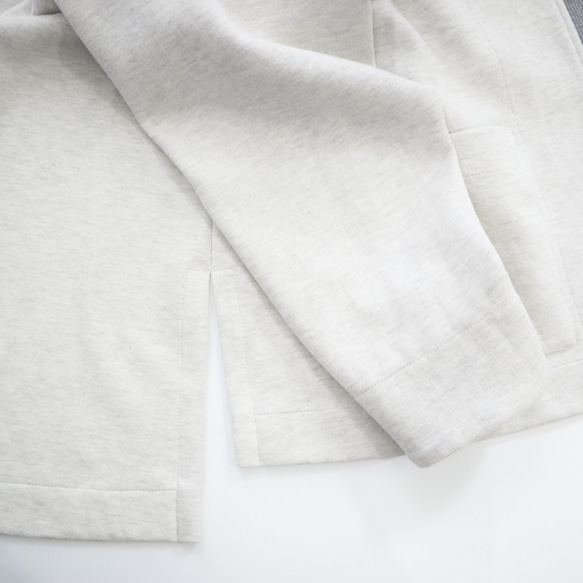 double-knit zip cardigan (heather gray) 9枚目の画像