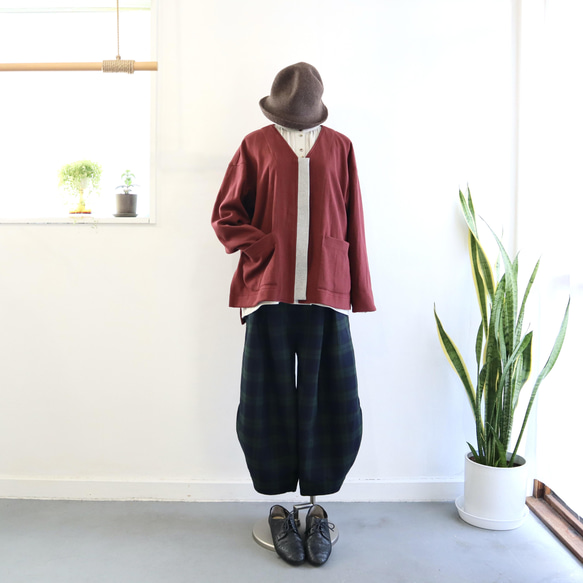 double-knit zip cardigan (heather gray) 11枚目の画像