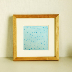 犬の絵｜原画「夕焼け空」 ※ボックス額縁入り 絵画 絵と額縁