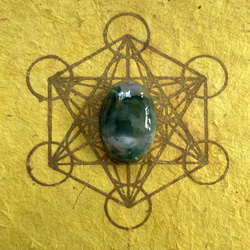 モン族“スピリットロック”×カレンシルバーヘンプマクラメネックレス①