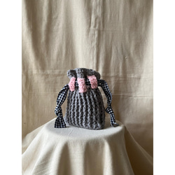 crochet hand bag 4枚目の画像