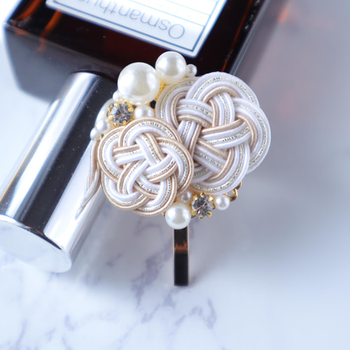 梅の連なるポニーフック〖黎明〗」 No.255 フォーマル ヘアアクセ