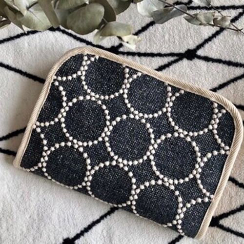 【マルチケース】ミナペルホネン タンバリン 〜 母子手帳・パスポートなどの収納に ☆ラスト一点！【ミナペルホネン タンバリン】マルチケース（母子手帳