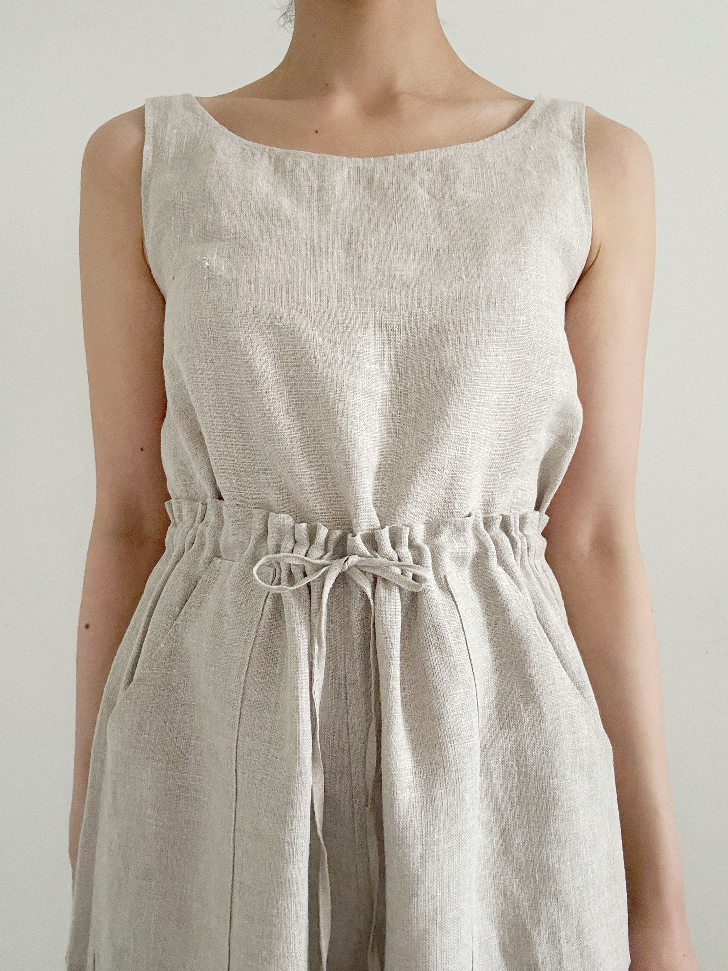 ヨーロッパリネンのロングパンツ｜93cm