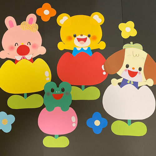 壁面 保育士 春 動物 春 壁面 保育園 幼稚園 動物 花 壁面飾り 雑貨・その他 まるっと 通販