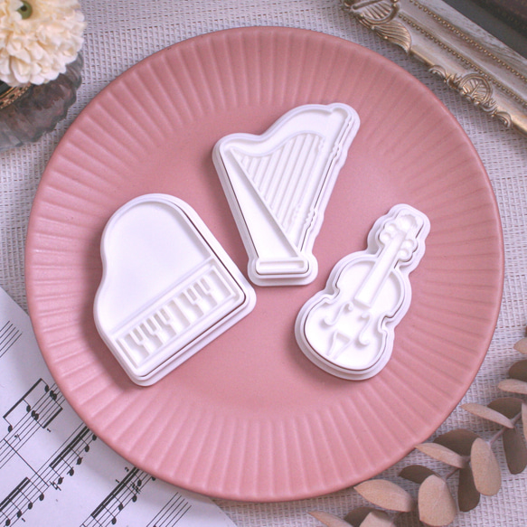 【楽器】バイオリン・異形クッキー型 2枚目の画像