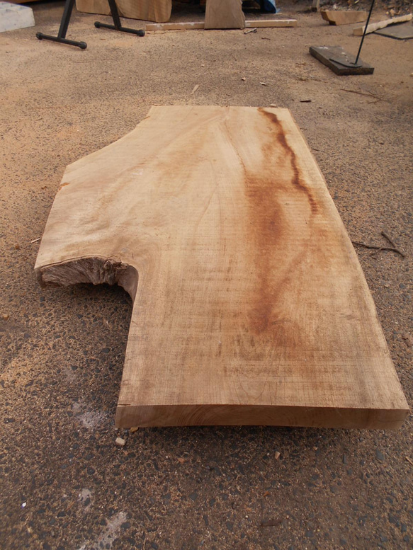 原木のけやきでテーブルにいかがですか　02-07（磨いてテーブルに仕上げます） 3枚目の画像
