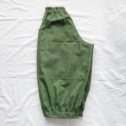 全年適用的燈籠褲：80cm（牛仔印花：綠色） 第4張的照片