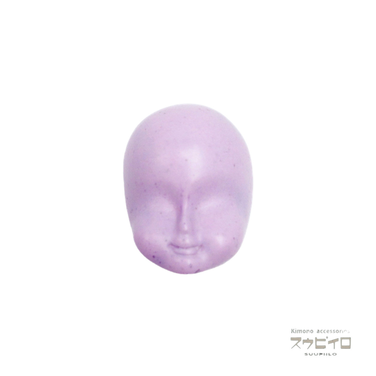 スウピイロ(SUUPIILO)装着簡単！クリップ式帯留めで伝統的な装いをより美しく。着物和装 着せ替え帯留め 顔面 薄紫