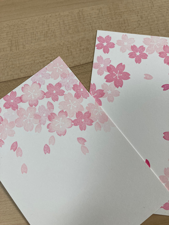 満開～桜の消しゴムはんこ 2枚目の画像