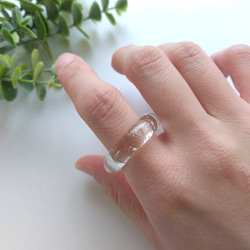 1号~27号 クリアリング 雪解けリング レジンリング アクリルリング