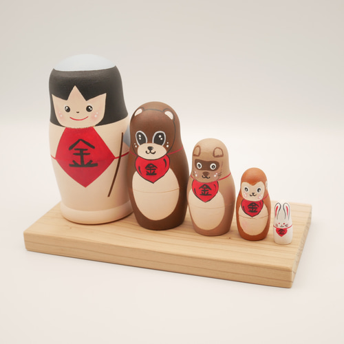 金太郎マトリョーシカMサイズ（台付） 節句祝い 五月人形 五月人形