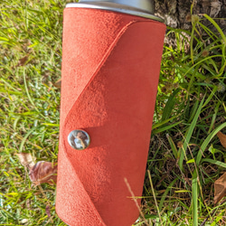 ブッテーロヌメ革床革 レザーCB缶カバー 3枚目の画像