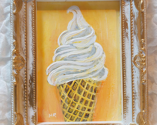 絵画 ソフトクリーム、アート、インテリア f2b6541449d7ad875a8040bb45a550