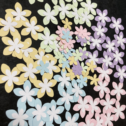 アルバム素材に☆クラフトパンチお花 100枚 その他素材 haruhisa  