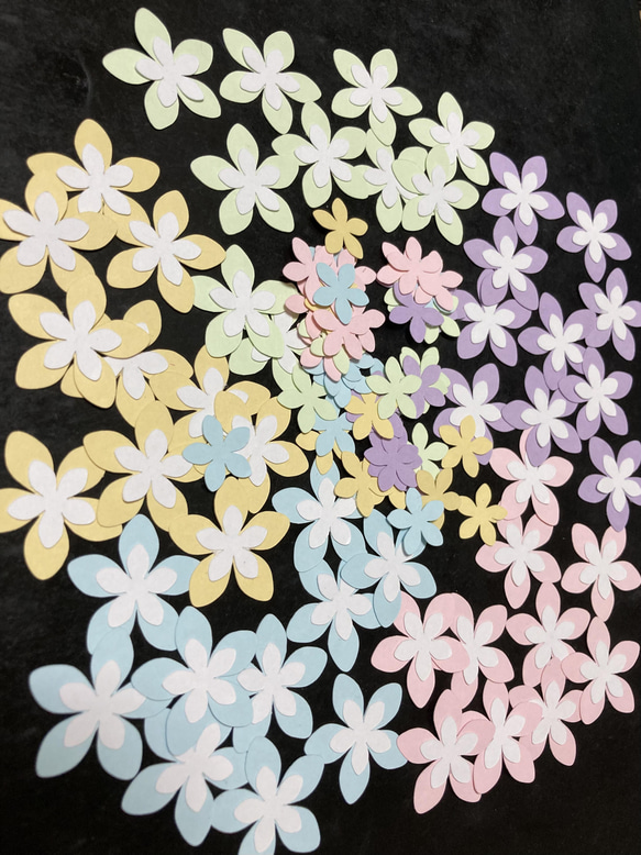 アルバム素材に☆クラフトパンチお花 100枚 その他素材 haruhisa