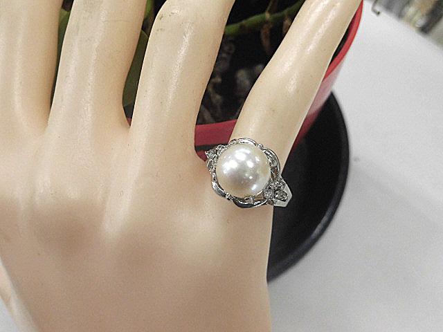 天然石 本真珠(パール)リング13号　　211221454