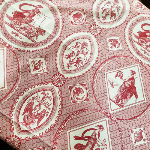 輸入生地S☆トワルドジュイアンティークシーンミューズ 生地