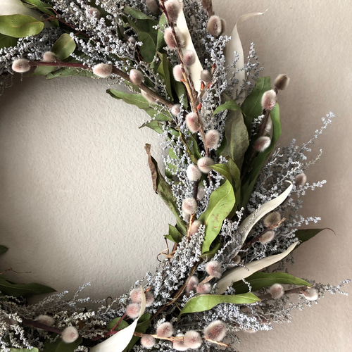 レモンユーカリリース 再販】実付きのユーカリ(レモンユーカリ)のリース〔L〕 リース SOPO