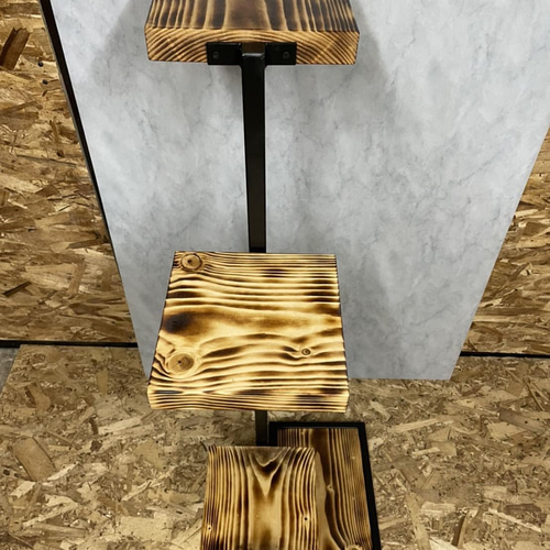 【送料込】アイアン4段シェルフ　ラック　アイアン家具　オーダーメイド　受注制作 fcd0084f321ba035c29714b31710ca