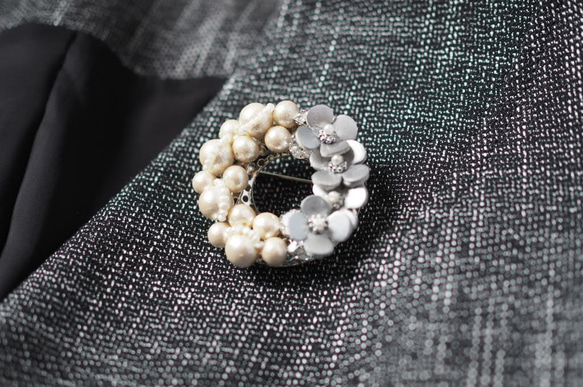 LetherJewel パールブローチ 8枚目の画像