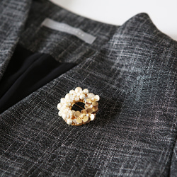 LetherJewel パールブローチ 5枚目の画像