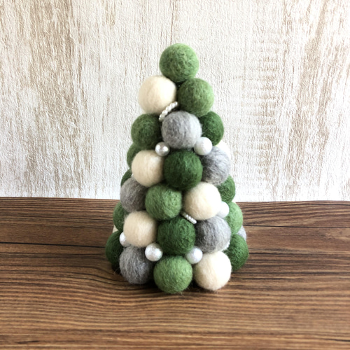 GReeeeN色④のポットマット 鍋敷き 羊毛フェルト 鍋敷き tic tic 通販