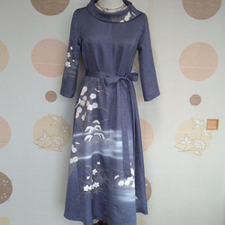 留袖シルクワンピース 新郎新婦母 フォーマル 卒入学式 セレモニー