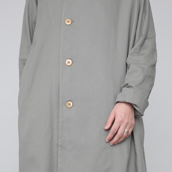 Light hoodie coat / sage green 7枚目の画像