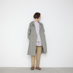 Light hoodie coat / sage green 8枚目の画像