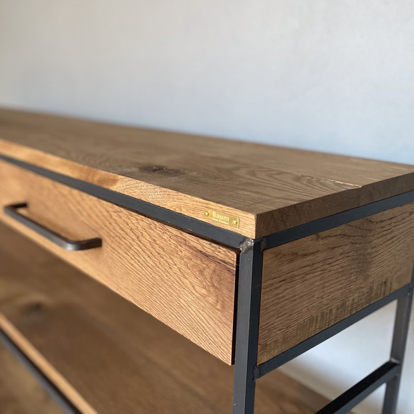 ＼送料無料／[S.B Shelf]キッチンシェルフ 収納棚 食器棚 台所収納 無垢材 アイアン家具 店舗什器-98- Shelf 収納棚 無垢材 アイアン家具 店舗什器 or ウォールナット オープンスペース有効内寸 店舗 カフェ