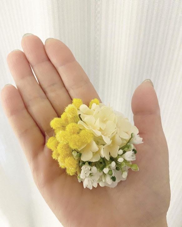 Mimosa Hand 2022 Palm Mimosa 2way Corsage 髮夾 Mimosa 第1張的照片