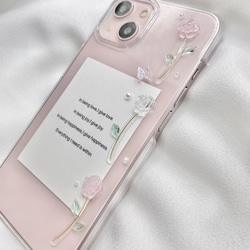 ローズラインのiPhoneケース(pink) 2枚目の画像