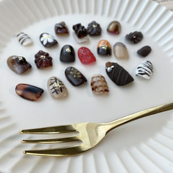 10種什錦巧克力指甲可供選擇♡ 第2張的照片
