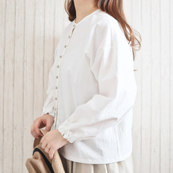 ドロワーズパンツ　ellie エリー　ハンドメイド　綿　麻　ナチュラル服 受注製作】ドロワーズパンツ(キナリ)｜ハンドメイド大人服ELLIE
