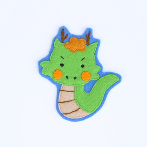 動物の大きいフェルトワッペンセット3個〜＊おしゃれで可愛い刺繍