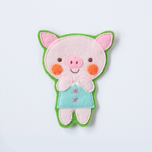 動物の大きいフェルトワッペンセット3個〜＊おしゃれで可愛い刺繍